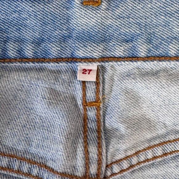 Levi’s 501 Original Fit Button Fly Distressed Knee Raw Hem Jeans, Women’s 27 - Picture 6 of 10